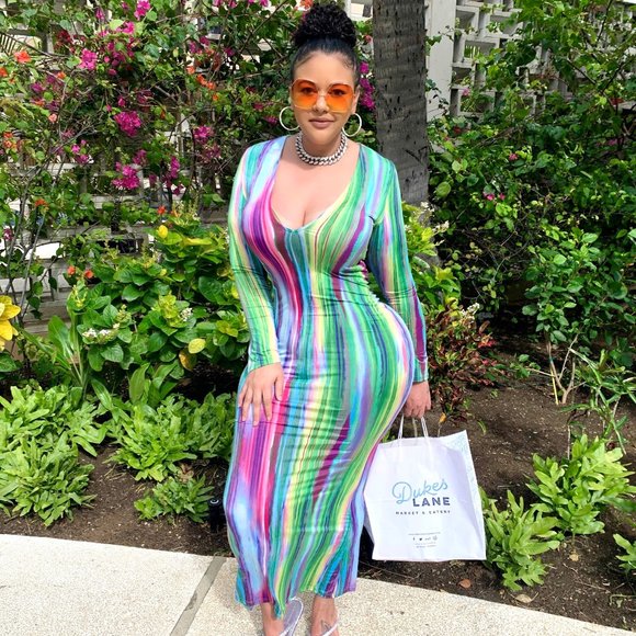 Fashion Nova Dresses & Skirts - Paint Me A Portrait Maxi Dress - Fashion Nova